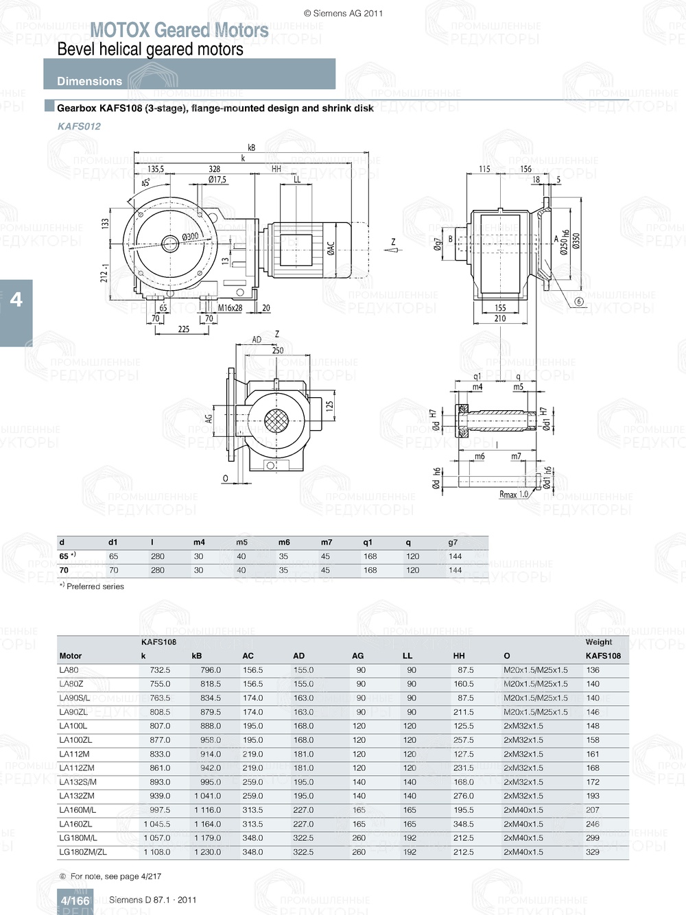 Мотор-редуктор Flender K108 Flender K108